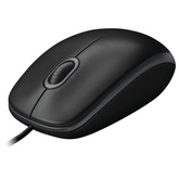 TM-0071 | Logitech B100 Optical USB Mouse, Black