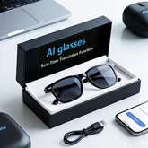 TM-0089 | AI Smart Glasses, -Functional Cutting-Edge Technology Conference Simultaneous Real-Time Translator