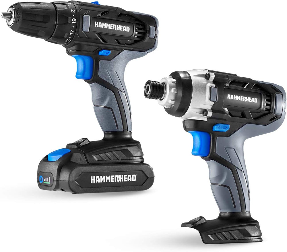 TM-0271 | Hammerhead HCC2020 20V Cordless Drill & Impact Driver Combo Kit Battery