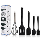 HEESEM Five-Piece Baking Silicone Kitchen Tools Set Non-stick Cookware