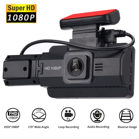 TM-0266 | Dual Dash Cam 2K/1080P Front & Rear with Night Vision, G-Sensor & Parking Mode