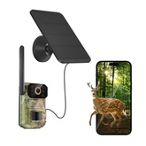 TM-0087 | Trail Camera 4G LTE Cellular USB And Solar Panel Charging, Night Vision, Two-Way Audio
