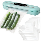 TM-0219 | Vacuum Sealer Machine 90W Food Sealer ZKFK-006 Display 10 Bags Included