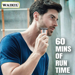 TM-0248 | WAIKIL WK-9200 USB Trimmer 45 Min Runtime 4 Length Settings Beard Hair Grooming