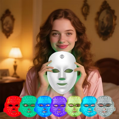 TM-0144 | LED Face Mask Light Therapy, 7 Color Photon Treatment
