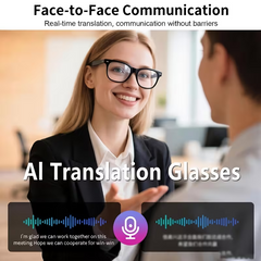 AI Smart Glasses, -Functional Cutting-Edge Technology Conference Simultaneous Real-Time Translator
