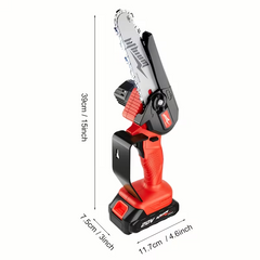 TM-0160 | Mini Cordless Electric Chainsaw Tool Set Comes with An Adjustable Chain & Battery