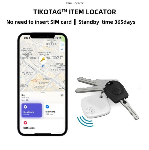 Smart Wireless Key Finder Compatible with Apple Find My