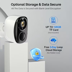 TM-0212 | 4K Wireless Solar Security Camera Outdoor 6-Month Battery AI Motion 2-Way Talk