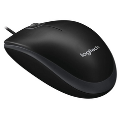 TM-0071 | Logitech B100 Optical USB Mouse, Black