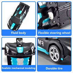 TM-0185 | 1:18 Scale Transforming Remote Control Drift Race Car Car Toy