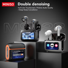 MINISO MS128 Wireless 6.0 Touchscreen Headphones, Gaming Chip 15Ms Low Latency