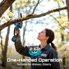 TM-0135 | Handheld Electric Power Chain Saw with Battery for Tree Trimming Wood Cutting