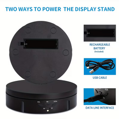 TM-0152 | Motorized Rotating Display Stand with 360° Electronic Turntable