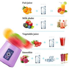 TM-0010 | Portable Juicer with 6 Blades Handheld Rechargeable Electric Juicers