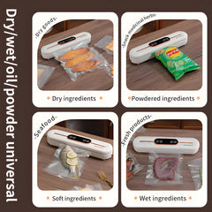 TM-0219 | Vacuum Sealer Machine 90W Food Sealer ZKFK-006 Display 10 Bags Included