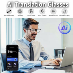 AI Smart Glasses, -Functional Cutting-Edge Technology Conference Simultaneous Real-Time Translator