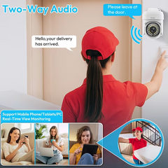 TM-0184 | (2Pack) 360° Pan/Tilt FHD Wireless Indoor 2 Way Audio Security Camera