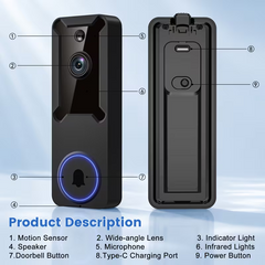 TM-0167 | Smart Wireless Doorbell Camera System with App
