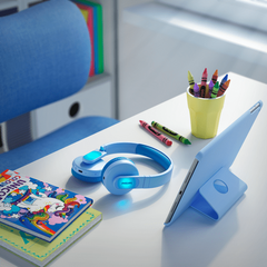 TM-0173 | Philips Kids Bluetooth Headphones Wireless On-Ear Safe Volume LED 28H Blue