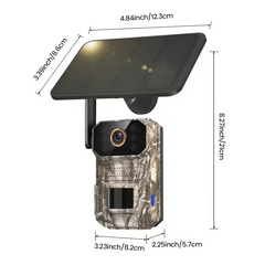 Trail Camera 4G LTE Cellular USB And Solar Panel Charging, Night Vision, Two-Way Audio