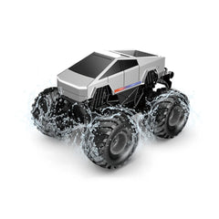 All-Terrain CyberTruck 1:10 Remote Control Truck RC Car with LED Spray
