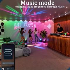 TM-0186 | 54ft Outdoor Permanent RGB Smart LED Eaves Waterproof Lights w/ Music Sync