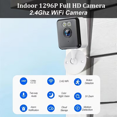TM-0223 | 2-Pack Indoor Security Camera Baby Monitor WiFi Motion Detection 2-Way Audio