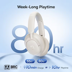 TM-0241 | Baseus Wireless Headphones ANC Bluetooth LDAC 80H Battery AI Calls