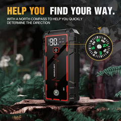 TM-0090 | Car Battery Jump Starter, UltraSafe 3000A 12V Lithium Battery Booster Pack Portable Jump Box