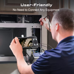 Industrial Endoscope with Screen, 4.3-inch Endoscope Camera with Light