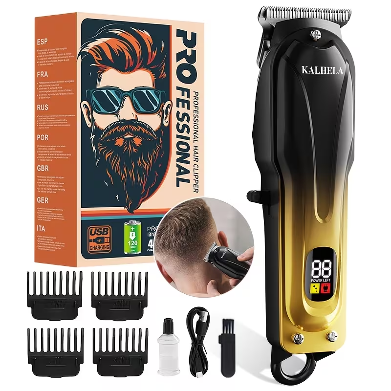 TM-0190 | Barber Professional Hair Clippers For Men - Cordless & Corded