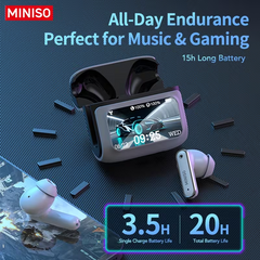 MINISO MS128 Wireless 6.0 Touchscreen Headphones, Gaming Chip 15Ms Low Latency