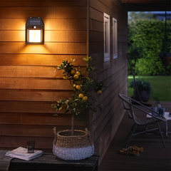 TM-0170 | Outdoor Solar Lights Lamps for Exterior Wall with IP44 with Motion Sensor - 3 Lighting Modes