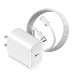 TM-0181 | tamACX® USB-C Charger Adapter with 4FT Type-C Cable – Fast Charging Power Adapter for iPhone, iPad, Samsung, Android, Speakers & More