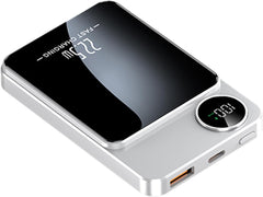 TM-0175 | Magnetic Power Bank 22.5W Wireless Charger, 5000mAh LCD Display Ultra Thin