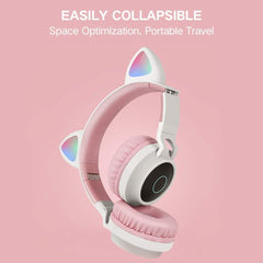 TM-0073 | Cat Ear Bluetooth V5.0 Headphones HiFi Stereo Sound