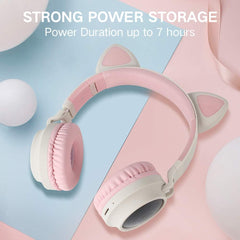 TM-0073 | Cat Ear Bluetooth V5.0 Headphones HiFi Stereo Sound