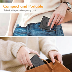 TM-0180 | Portable MagSafe Power Bank 10000mah, 22.5W Fast Charging, Built-In 2 USB Type-C Cables