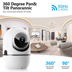 TM-0117 | Indoor Security Camera, Dual Band WiFi Security Cameras Indoor For Home Security
