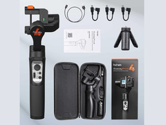 hohem iSteady Pro 4 3-Axis Gimbal Stabilizer for Gopro Hero 11/10/9/8/7/6/5,Handheld Tripod Mount Compatible with DJI OSMO Action,Insta360 ONE R,Support Anti-Shake Wireless Control,IPX4 Splash Proof