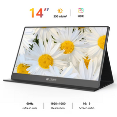 TM-0253 | (WN) WUAWE 14" Portable Monitor 1080P FHD USB-C Laptop Display HDR FreeSync Travel Screen