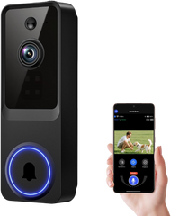 Wi-Fi Video Doorbell Camera with Smart Human Detection, Night Vision, Two Way Audio, Cloud Storage