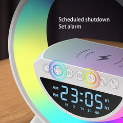 tamACX G-Shape LED Light with Bluetooth Wireless Speaker & Alarm Clock