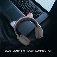 TM-0073 | Cat Ear Bluetooth V5.0 Headphones HiFi Stereo Sound