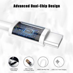 TM-0181 | tamACX® USB-C Charger Adapter with 4FT Type-C Cable – Fast Charging Power Adapter for iPhone, iPad, Samsung, Android, Speakers & More