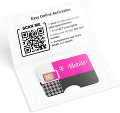 $50/mo. T-Mobile Prepaid Phone Plan with Unlimited Talk, Text, & Data for 1 Month (3-in-1 SIM Card Kit)