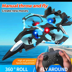 TM-0159 | K500 Max Remote Control Airplane Jet for Kids, RC Glider Plane with Light