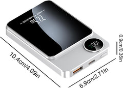 TM-0175 | Magnetic Power Bank 22.5W Wireless Charger, 5000mAh LCD Display Ultra Thin