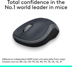 Logitech M185 Wireless Mouse, 2.4GHz with USB Mini Receiver